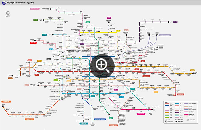 北京地铁规划地图
