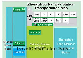 郑州火车站交通地图