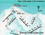 珠穆朗玛峰的地图