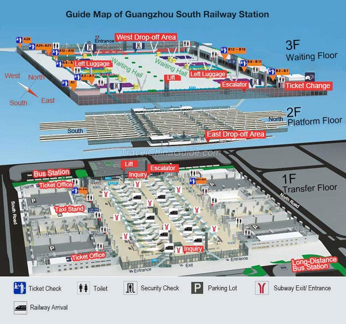 广州南火车站的地图