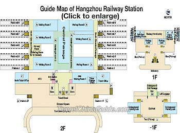 指导杭州火车站的地图