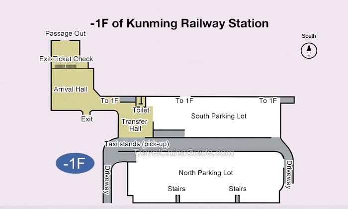 昆明火车站的地图