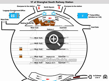 上海南站地图1 f